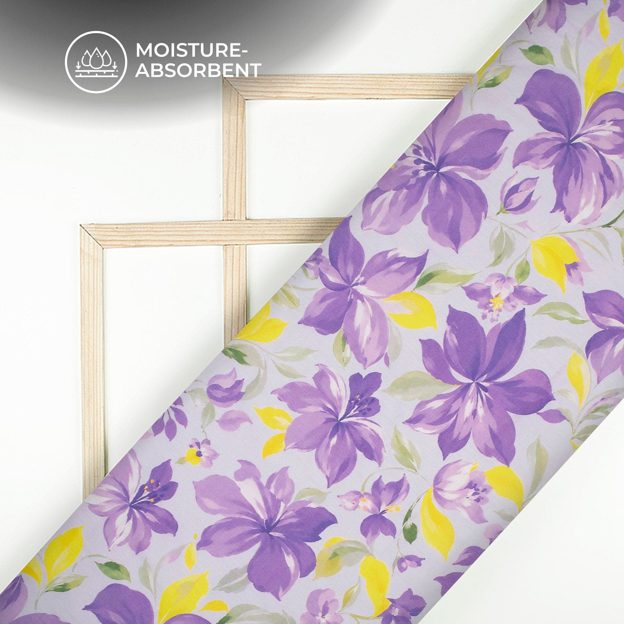 Purple Floral Mulmul — view 1