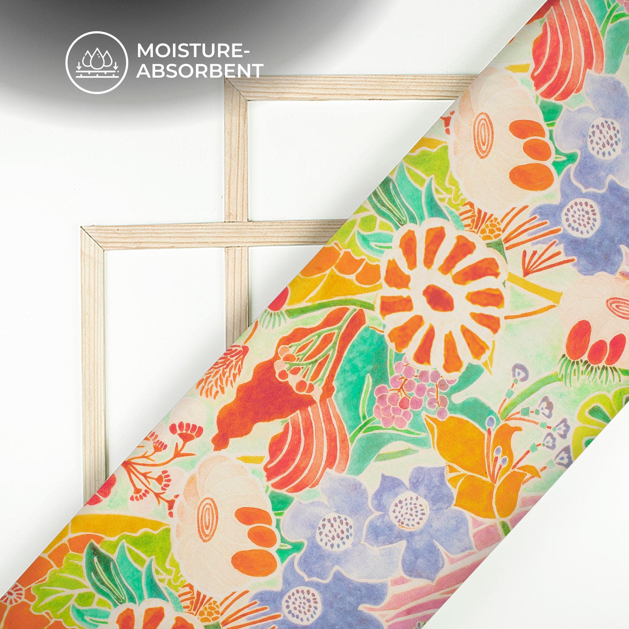 Mustard Floral Mulmul — view 1